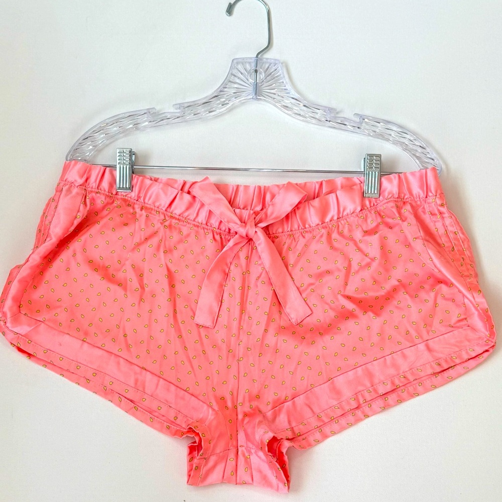 Victoria's Secret Pink Satin Sleep Shorts, Size L